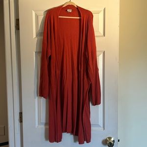 Cozy co. Burnt orange cardigan